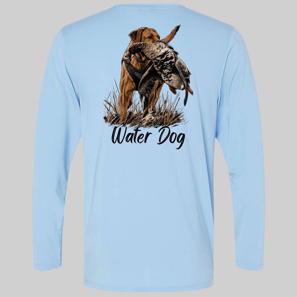 Barred Up Performance L/S - Carolina Blue design mockup