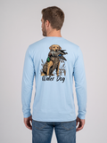 Bling Performance L/S - Carolina Blue back model