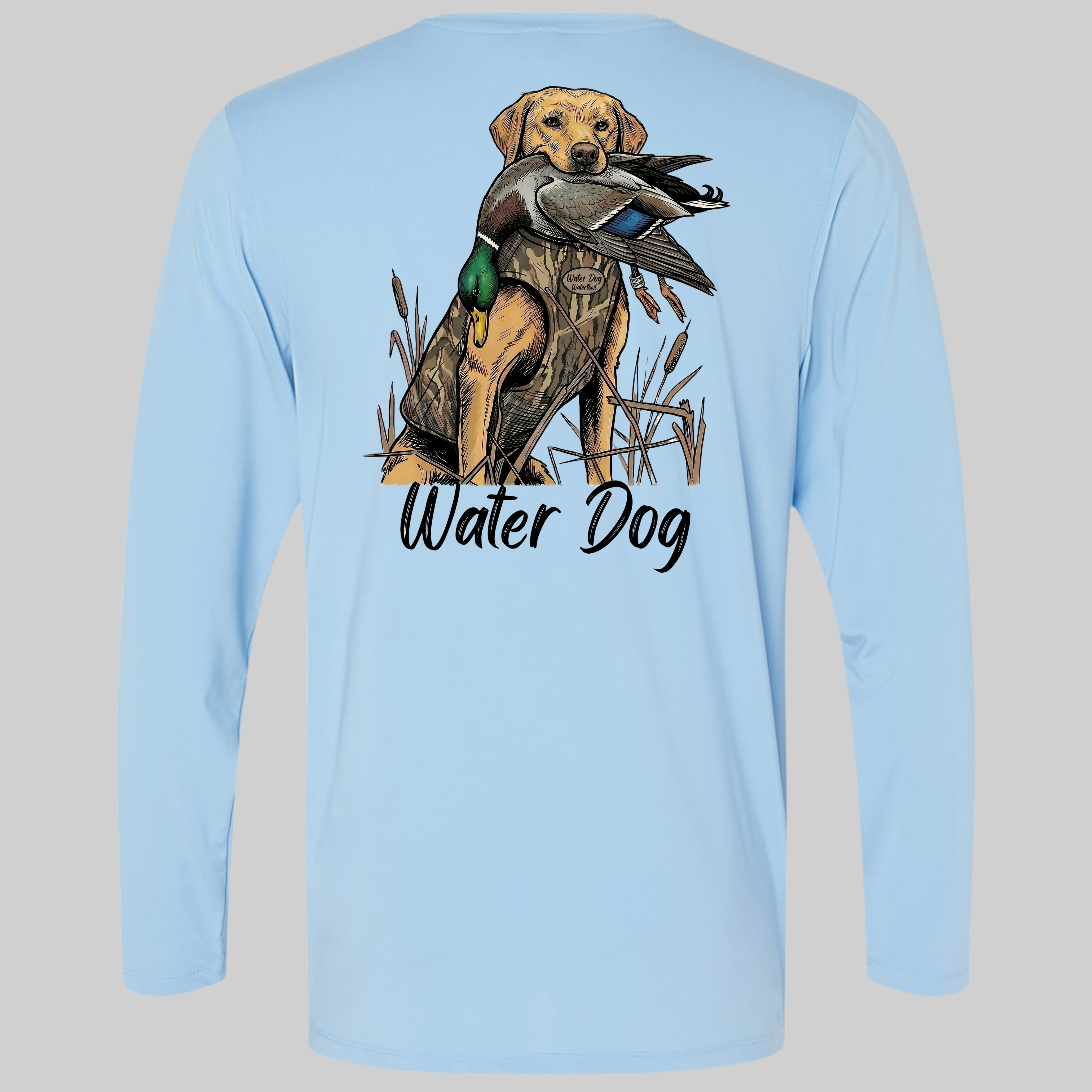 Bling Performance L/S - Carolina Blue design mockup