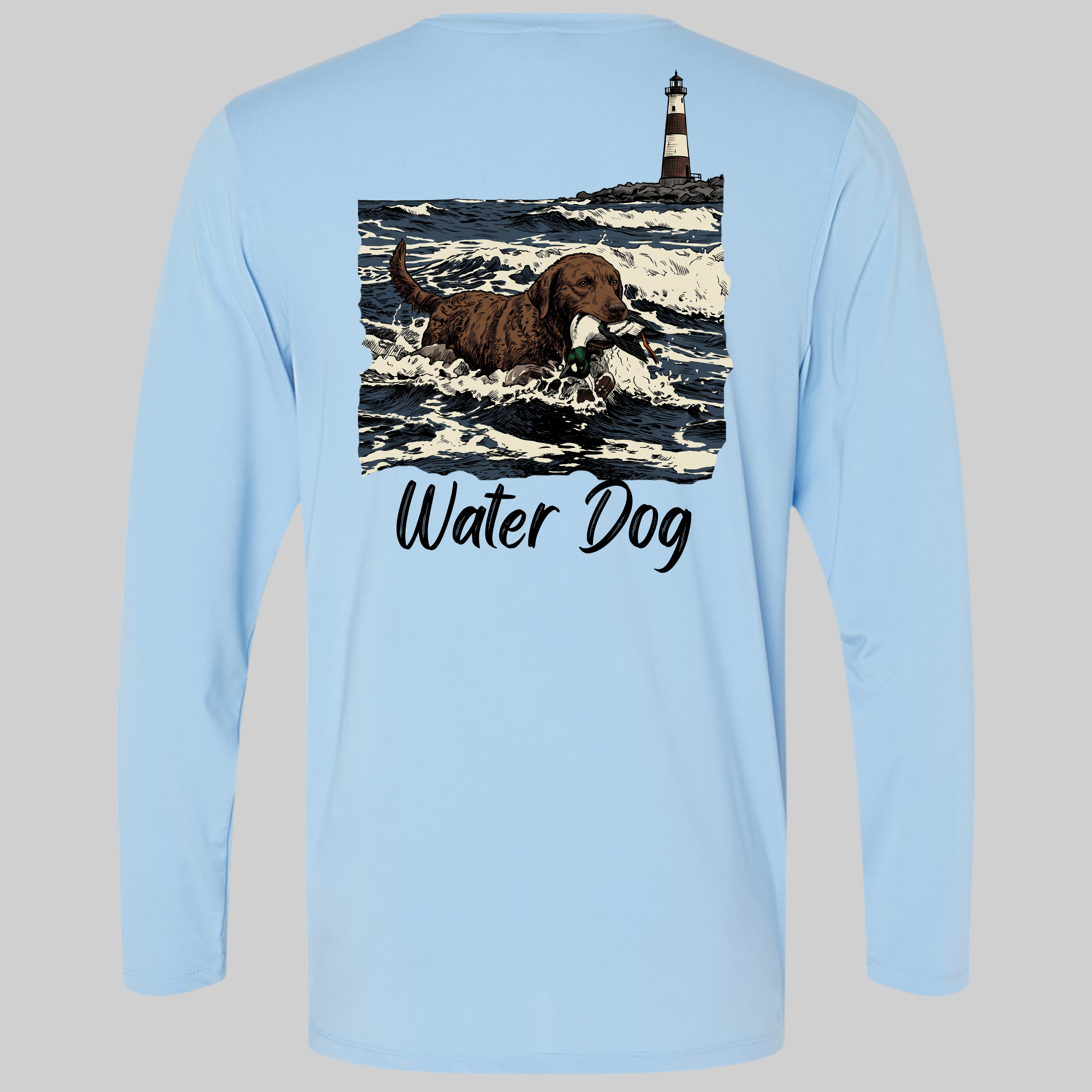 Eastern Shore Performance L/S - Carolina Blue design mockup