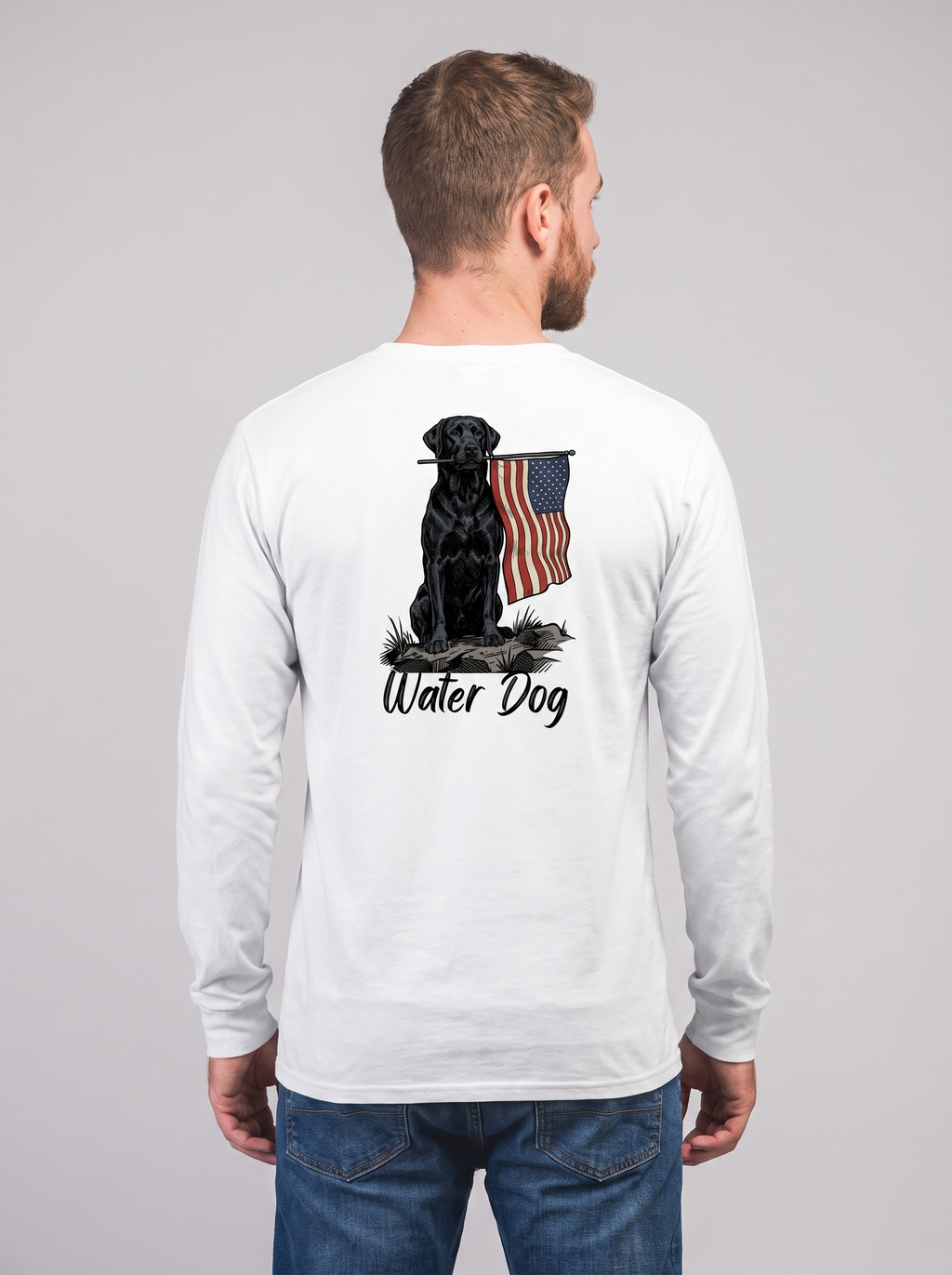 Ole Glory Performance L/S - White back model