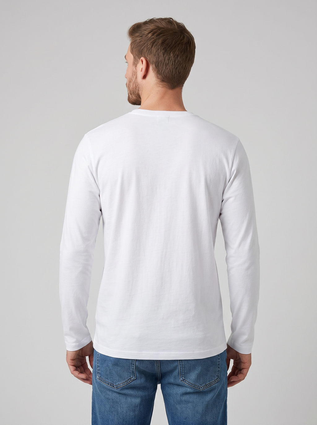 Logo Performance L/S - White back model