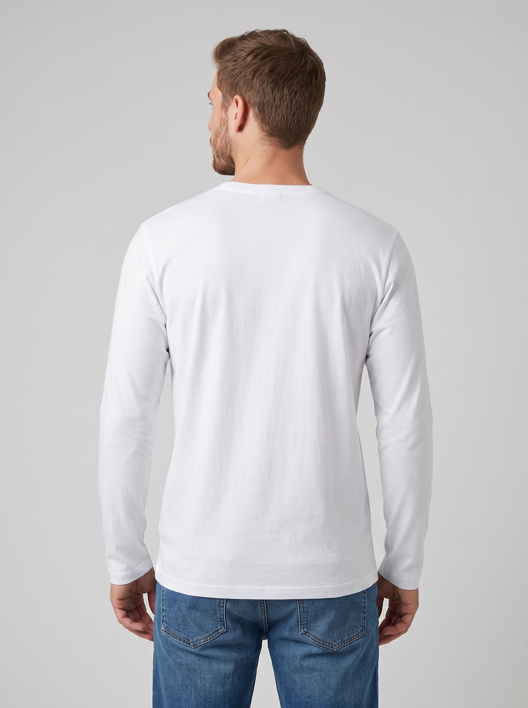 Logo Performance L/S - White back model