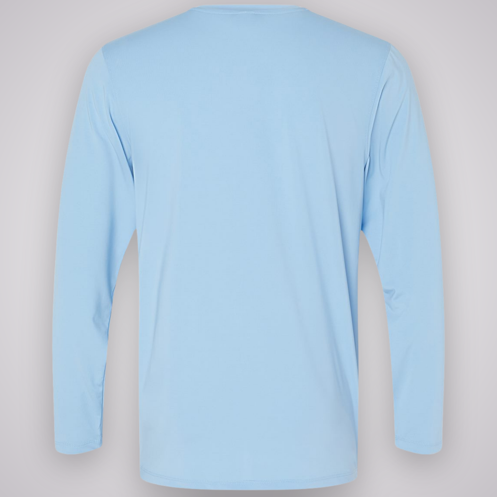 Performance L/S - Carolina Blue blank back