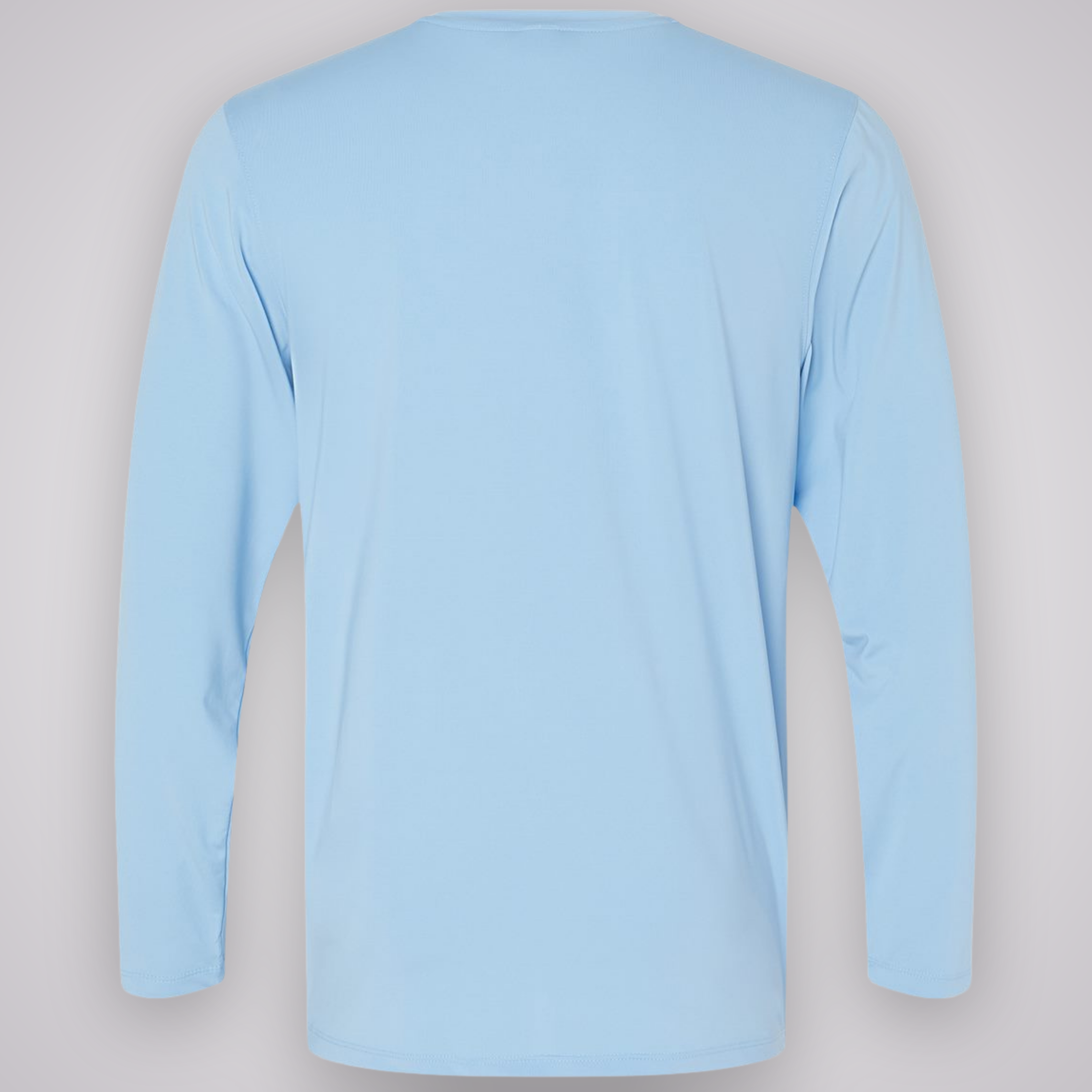 Performance L/S - Carolina Blue blank back