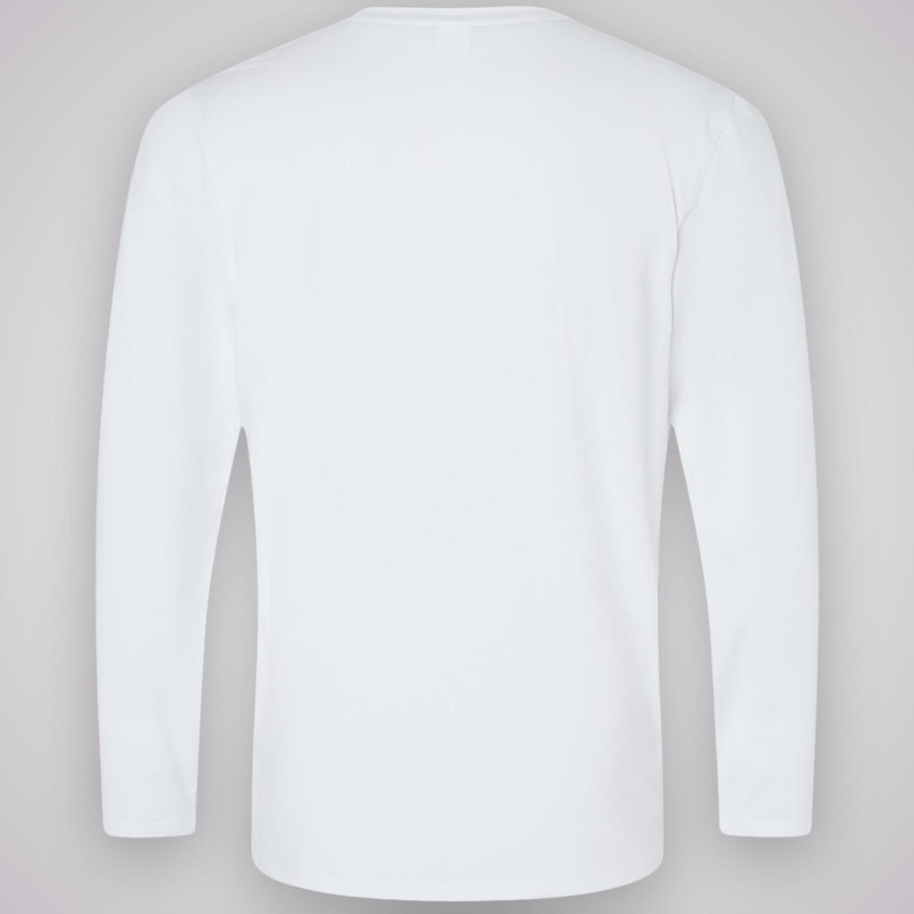 Performance L/S - White blank back