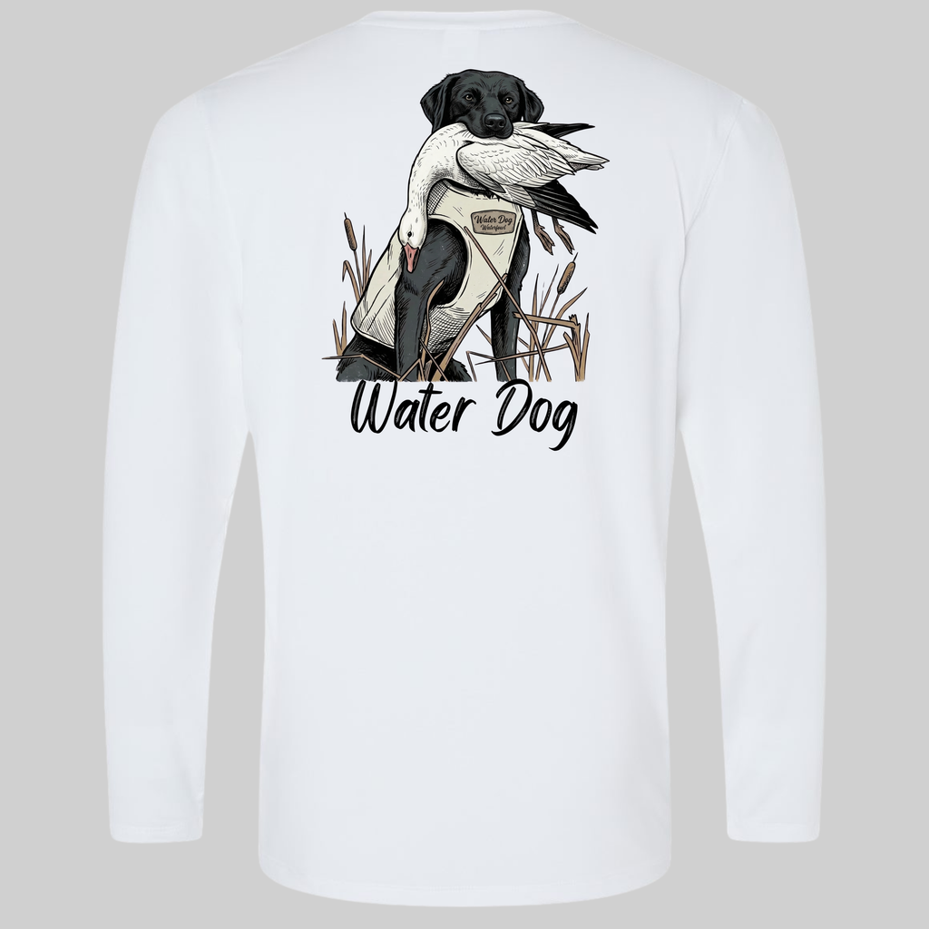 Snow Storm Performance L/S - White design mockup