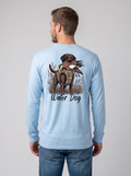Whistlin' Widg Performance L/S - Carolina Blue back model