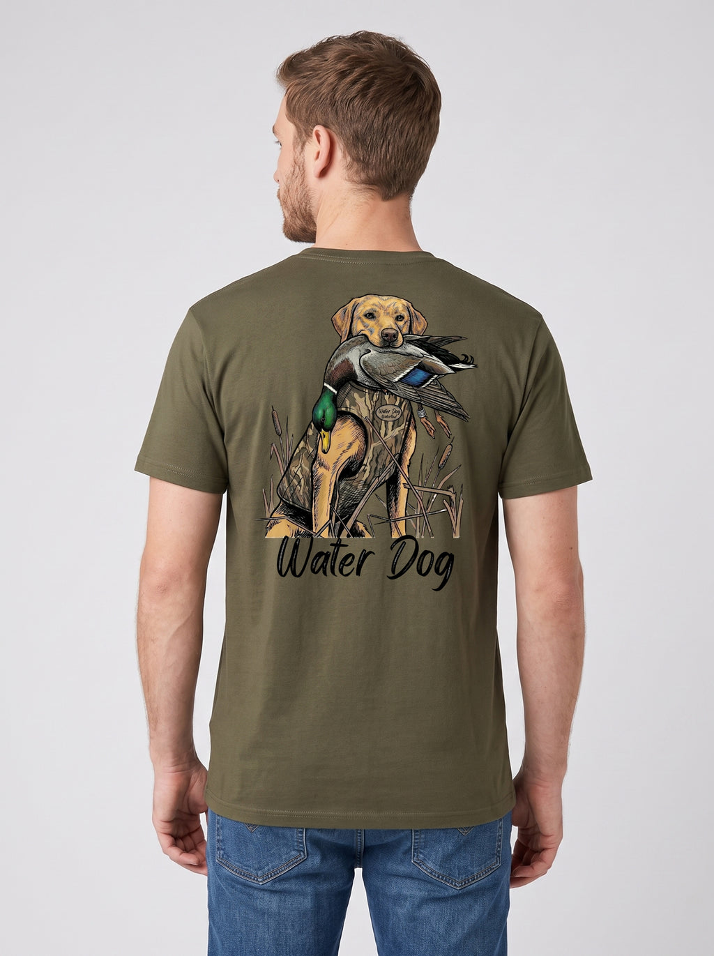 Bling Classic Tee - Green Timber back design