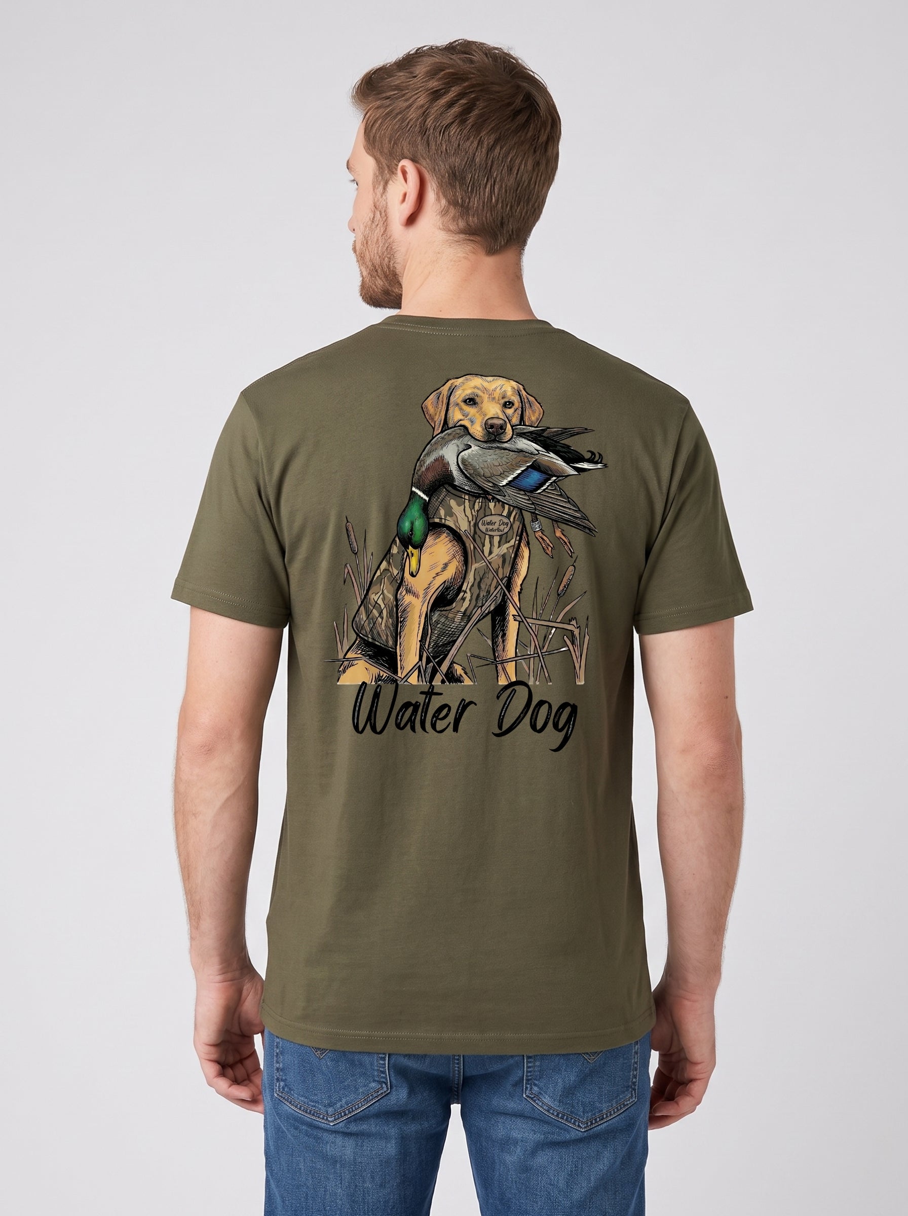 Bling Classic Tee - Green Timber back design