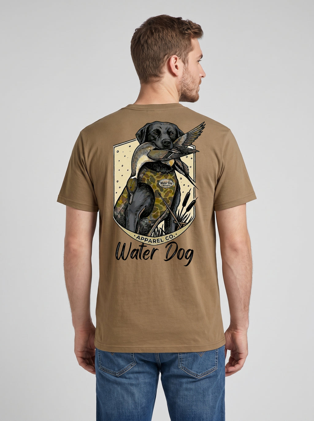 Bull Sprig Classic Tee - Prairie back design