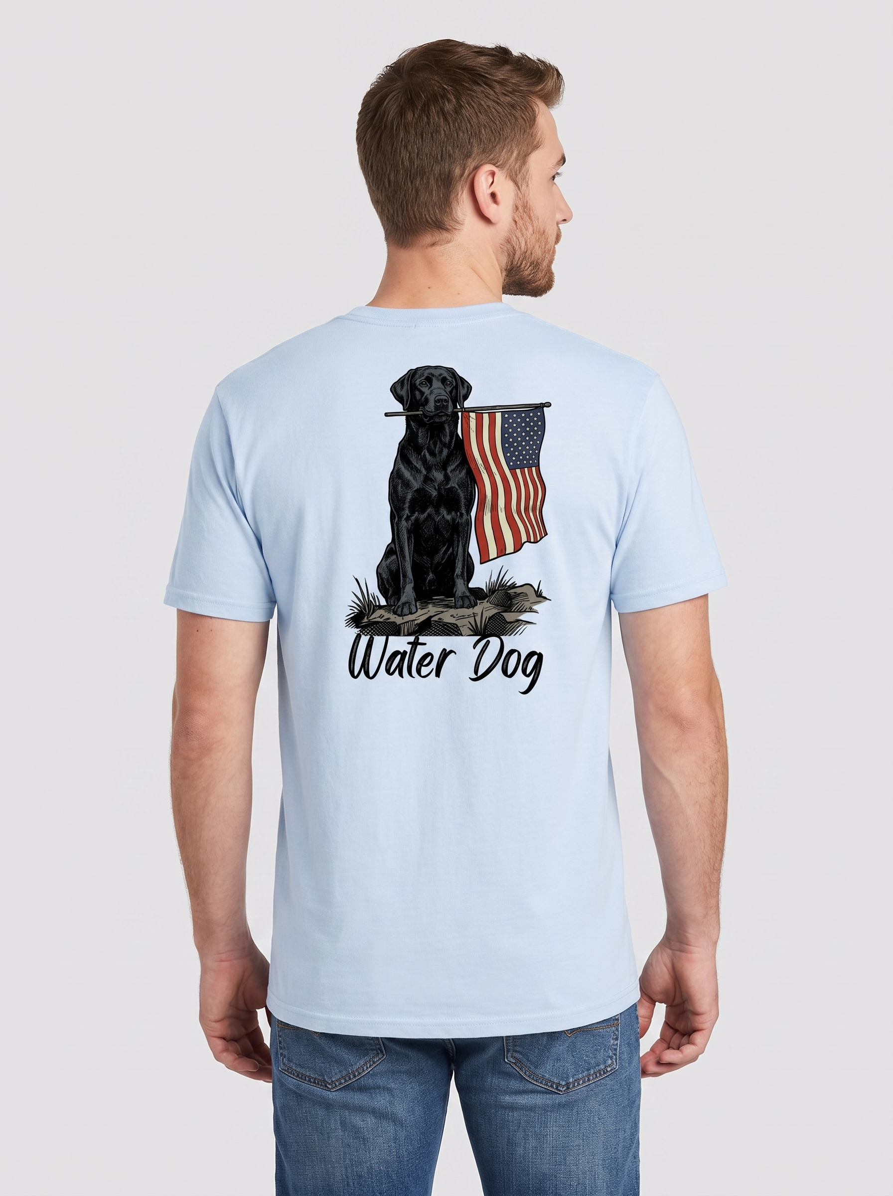 Ole Glory Classic Tee - Frost back design