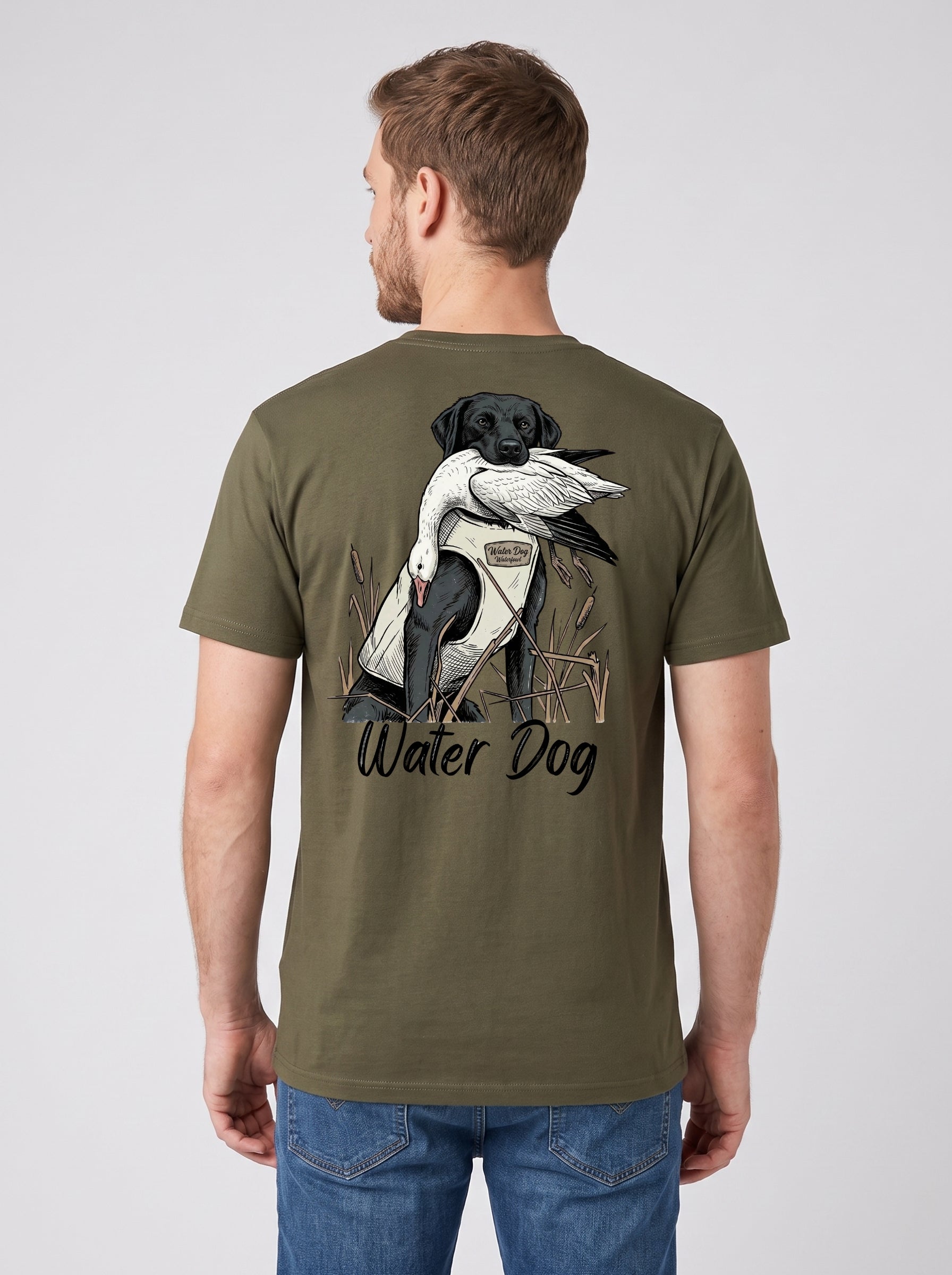 Snow Storm Classic Tee - Green Timber back design