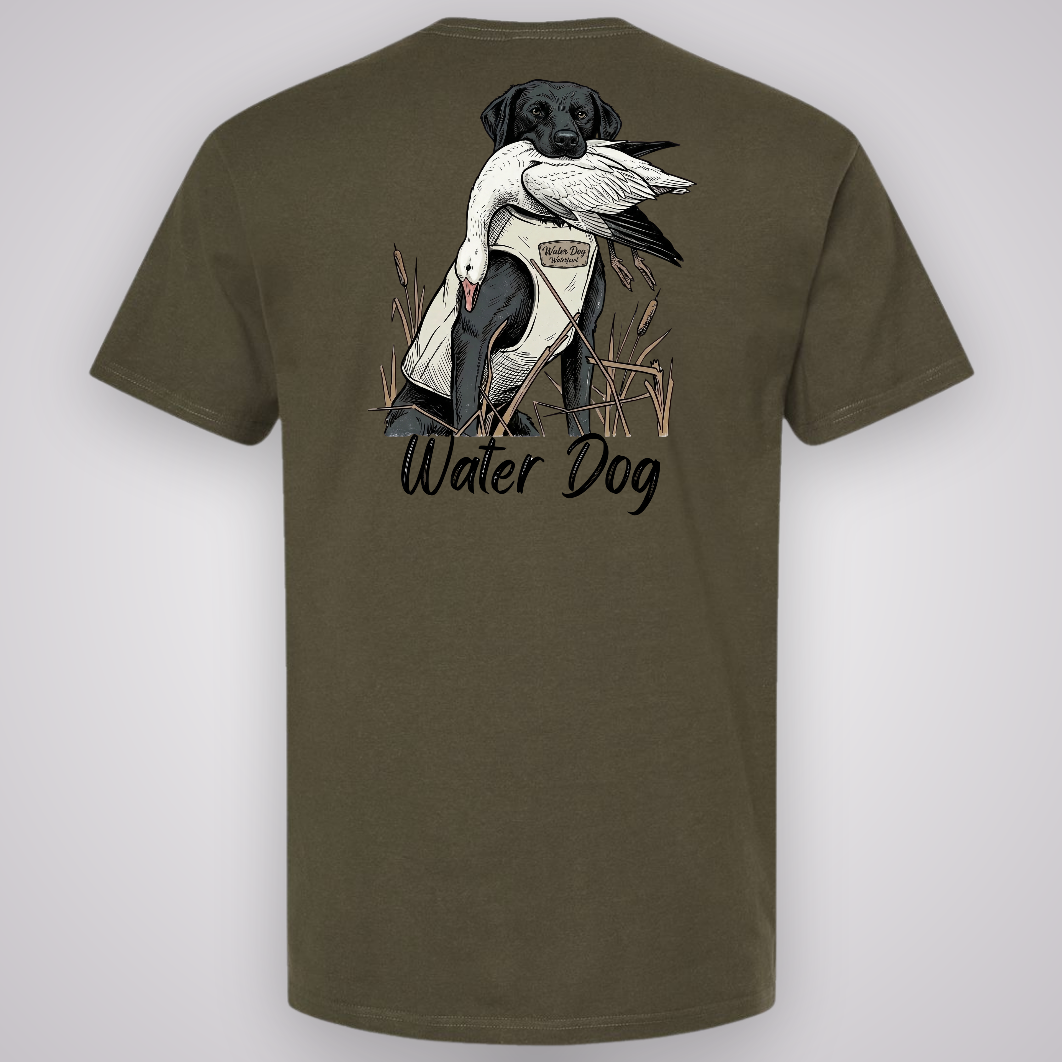 Snow Storm Classic Tee - Green Timber design mockup